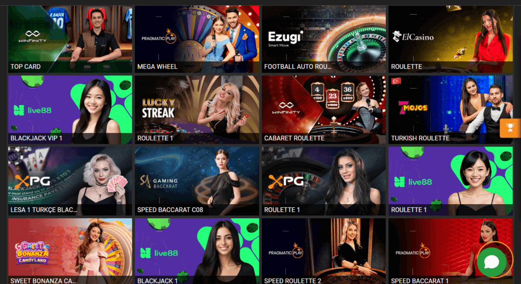 1xBit Live Casino Spiele