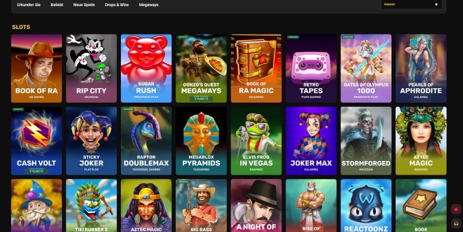 Die 24Casino Slots im Überblick.