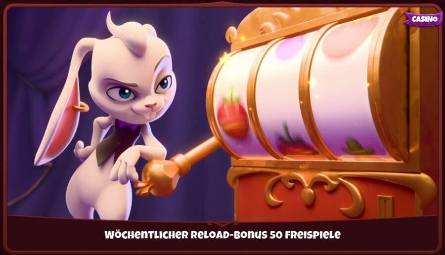 Magius wöchentlicher Reload Bonus Freispiele