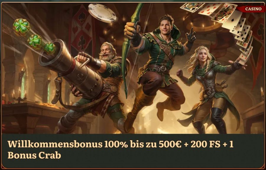 Wild Robin Casino Willkommensbonus