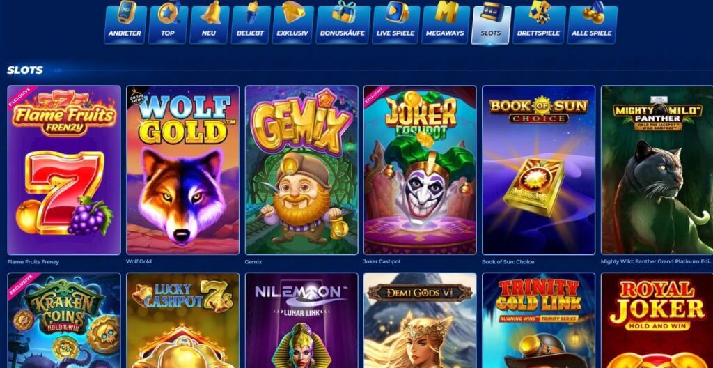 Slots im Bassbet Casino