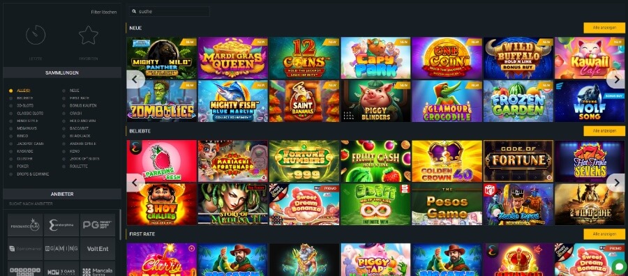 Die Slots im Überblick