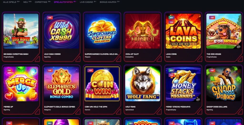 Slots im Bit Strike Casino