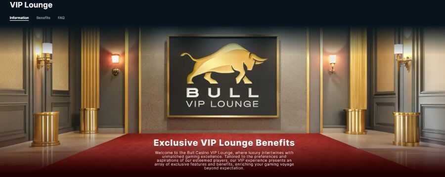 Der VIP Bereich des Bull Casinos.