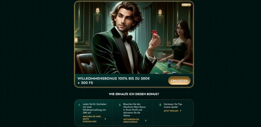 Cashed Casino Willkommensbonus - 500 €!