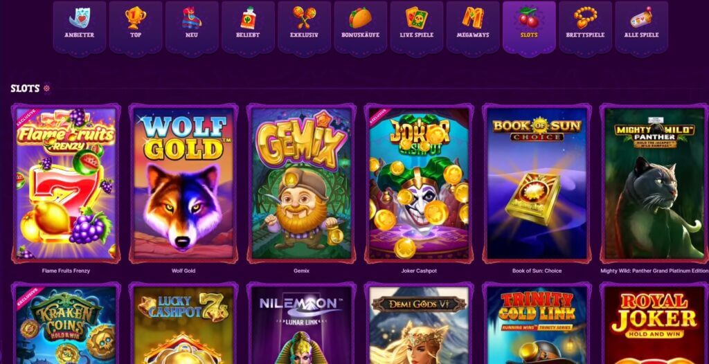 Slots im Duospin Casino