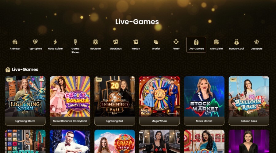 Top Live-Casino im Goldspin Casino