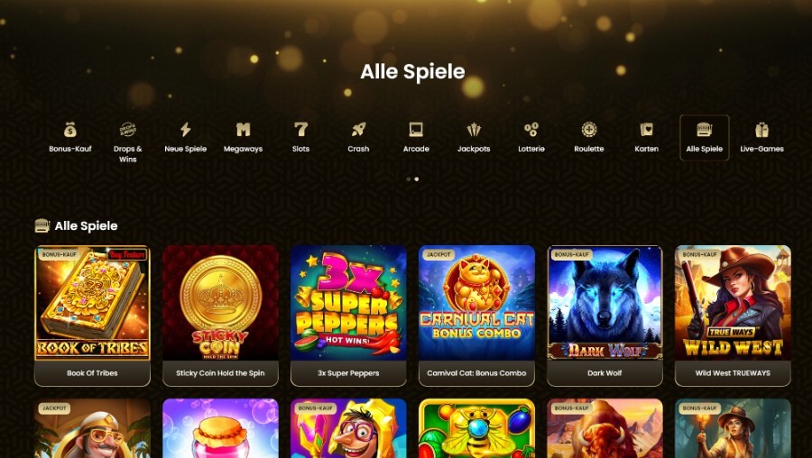 Die Goldspin Casino Slots im Überblick.