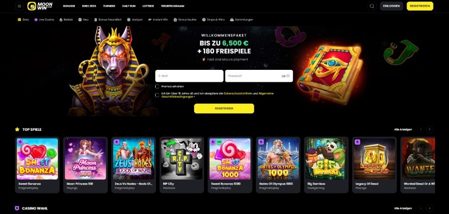 Das Casino heißt Sie willkommen