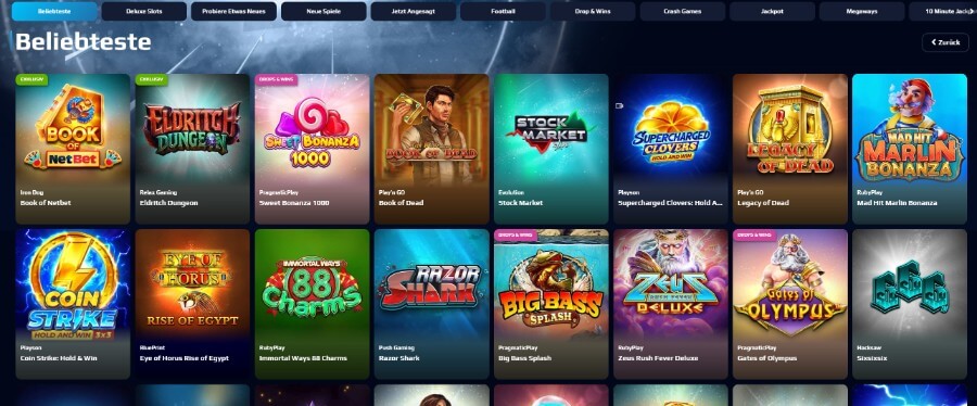 Die NetBet Casino Slots im Überblick.