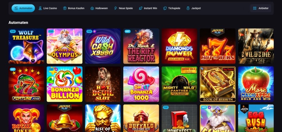 Slots bei PlayMojo Casino