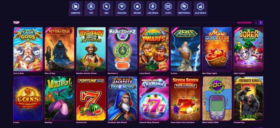 Die Roby Casino Casino Slots im Überblick.