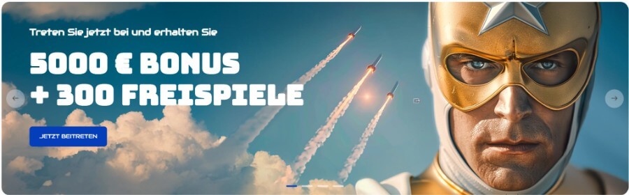 Willkommensbonus bei Rocketspin