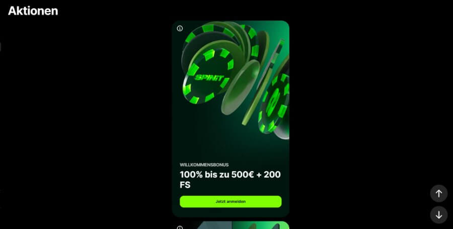 Das Bonusangebot des Spinit Casinos.