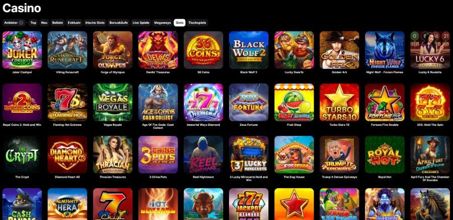 Die Spinit Casino Slots im Überblick.