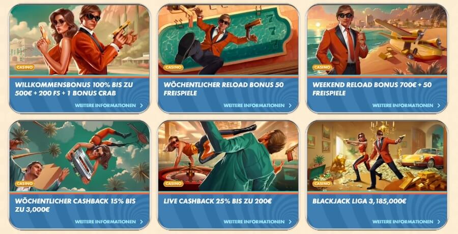 Vegasino Casino Bonus Angebote